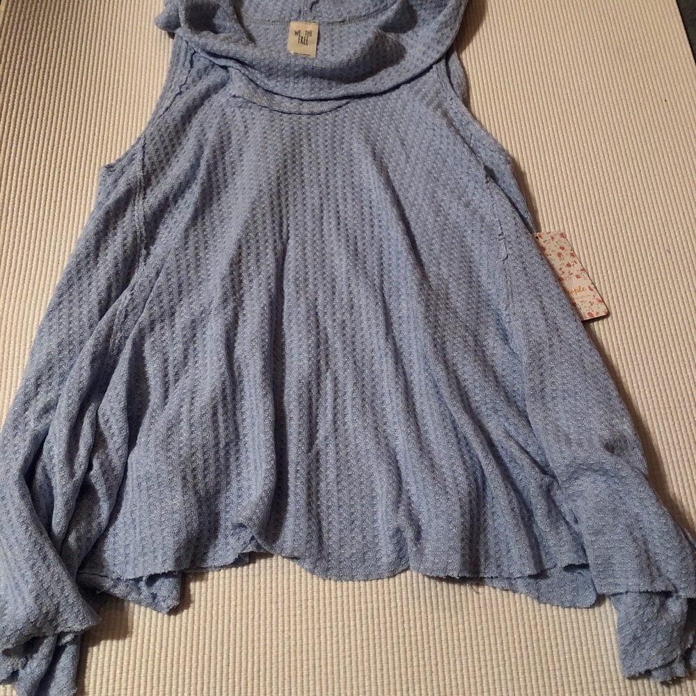 Free People Cowl Neck Swing Tank Top